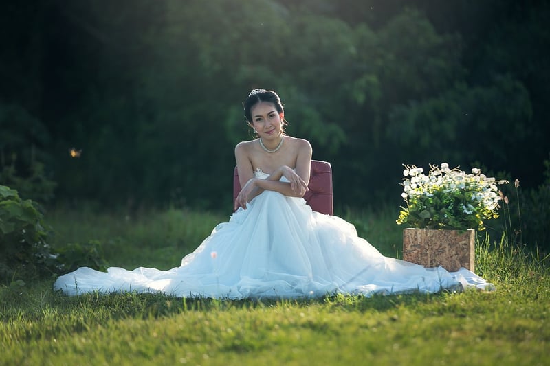 Bohemian Forest Wedding Dress